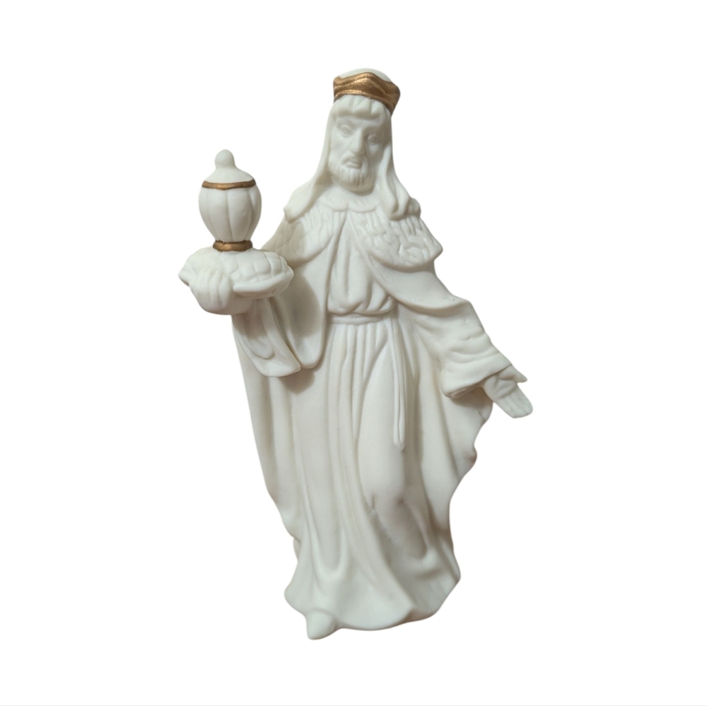13-Piece Hand Painted Jade Porcelain Nativity Set VINTAGE 1997 - Picture 15 of 16